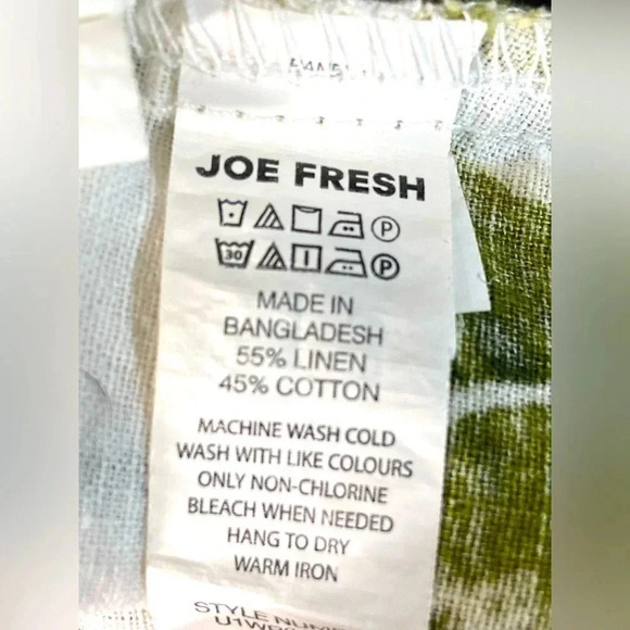 Joe fresh -  Medium Dress w/ White & Green Leaves 🍃 - Picture 2 of 8